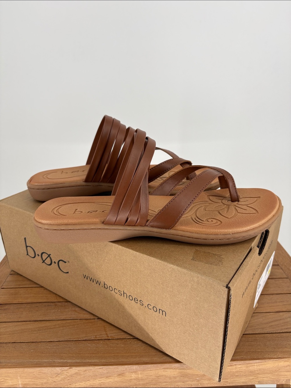 New BOC SHOES Women’s ALISHA Light Brown Strappy Women's Sandal size 9M - Picture 3 of 6